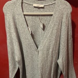 LOFT Heather Gray Women's Cardigan